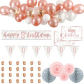 13th Birthday Rose Gold Glitz Decoration Pack