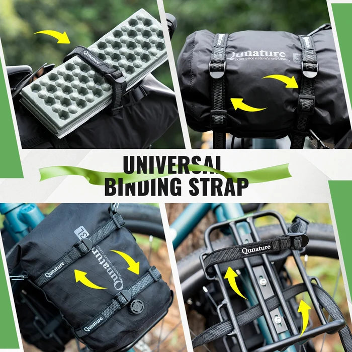 2-Pack Multi-Purpose & Adjustable Cargo Binding Belt for Bikepacking