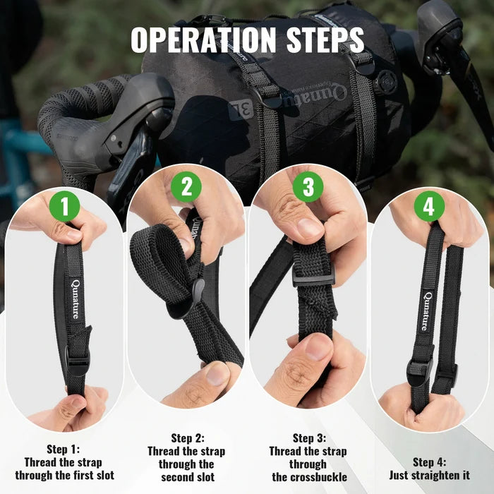 2-Pack Multi-Purpose & Adjustable Cargo Binding Belt for Bikepacking