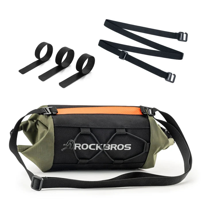 2.4L Compact Handlebar Bag with Shoulder Strap