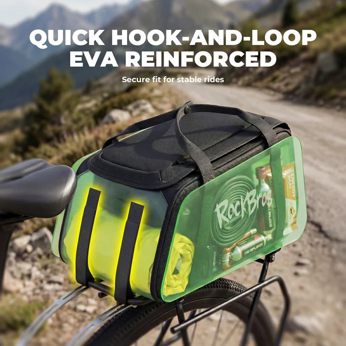 ROCKBROS 3-in-1 bike pannier bag rear rack bag backpack 10.5L