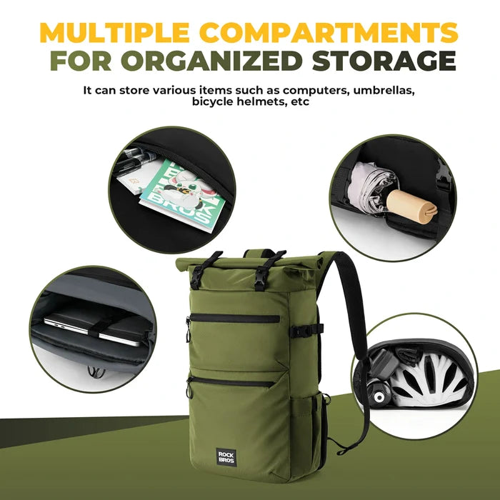 ROCKBROS 3 in 1 bike pannier bag rack shoulder bag 11-16L