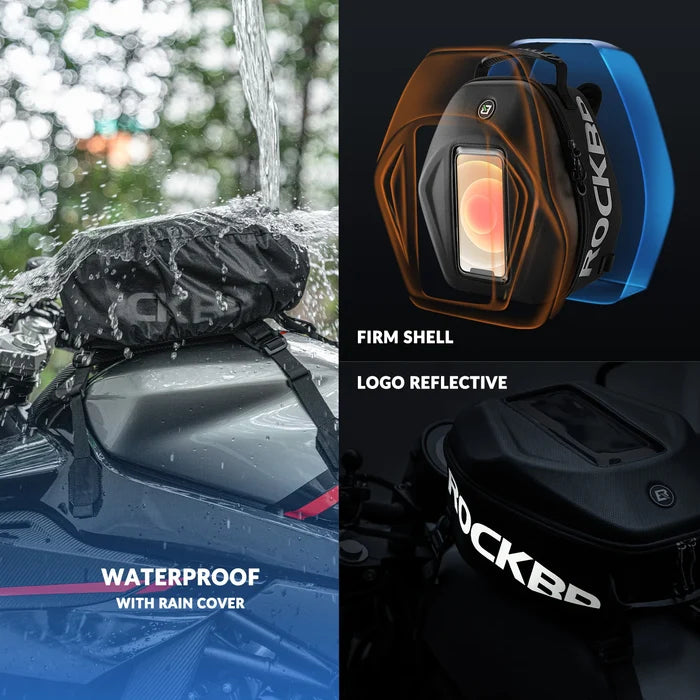 7L Motorcycle Tank Bag with Touch Screen Phone Holder