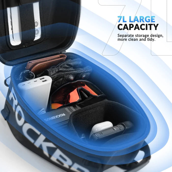 7L Motorcycle Tank Bag with Touch Screen Phone Holder