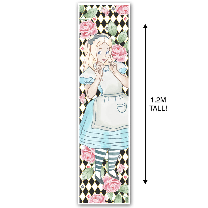 Alice in Wonderland - Alice Portrait Wall & Door Banner Party Decoration - 1.2m