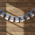 Après Ski Bunting on Log Cabin Wall