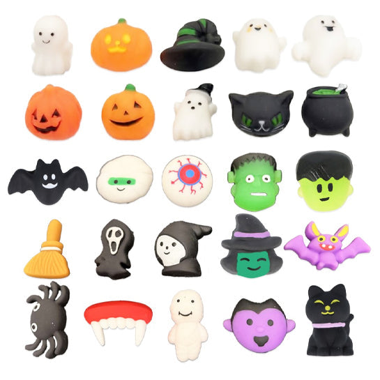 Assorted Halloween Squishies in a Bucket - 25 Pieces