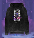 Astra – Cosmic Vision Valorant Acid Wash Hoodie | Premium Gamer Streetwear - Black / XS - Valorant
