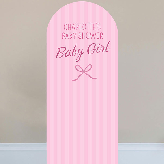Baby Pink Stripe Personalised Sailboard Stand-Up - 185cm