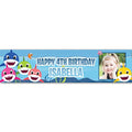 Baby Shark Personalised Photo Banner - 1.2m