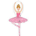 Ballerina Girl Light Hair Foil Balloon - 43"