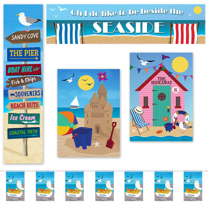 Beach Seaside Paper Decoration Pack