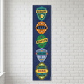 Beer Party Banner on White Brick Wall