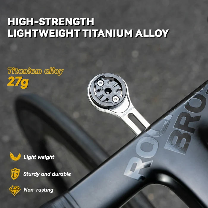 ROCKBROS bike computer mount titanium lightweight