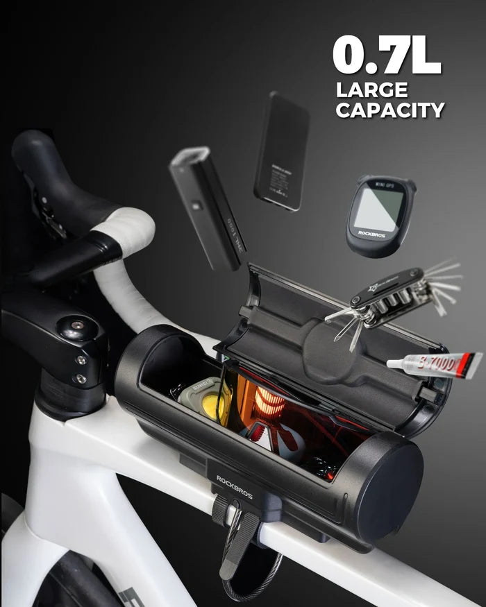 ROCKBROS bike frame box lockable waterproof 0.7L