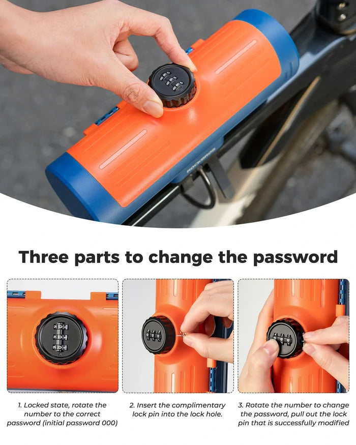 ROCKBROS bike frame box lockable waterproof 0.7L