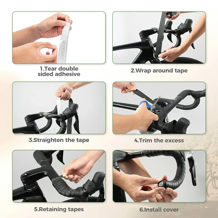 ROCKBROS bike handlebar tape anti-slip shock-absorbing