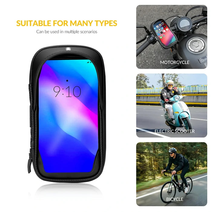 Bike Phone Mount Bag with 360° Rotation & Touch Screen