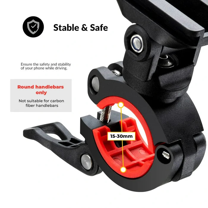 Bike Phone Mount Bag with 360° Rotation & Touch Screen