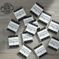 Black and White Graduation Square Chocolates - Pack of 16 - Self Assembly