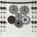 Black and White Halloween Decorating Kit - 11 Pieces