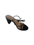 Black Lace Up Heel