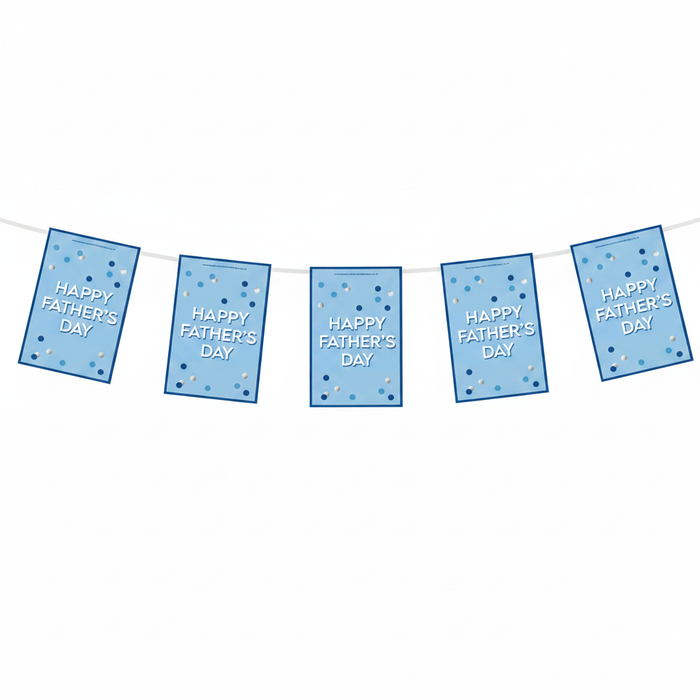 Happy Father's Day Bunting - Face On Wall