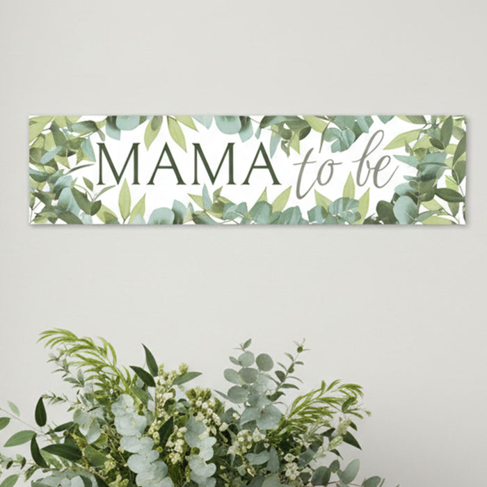 Botanical Baby Shower Mama to Be Banner - 120cm x 30cm