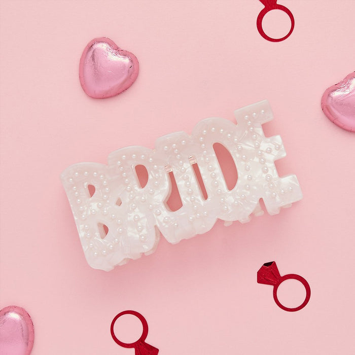 Bride Acrylic Hair Clip