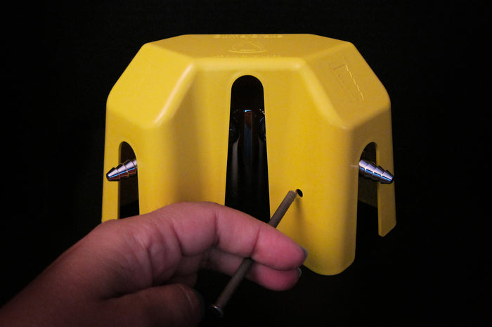 Burner Brake with a removable locking mechanism