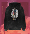 Chamber – Deadly Elegance Valorant Acid Wash Hoodie | Premium Gamer Streetwear - Black / XS - Valorant