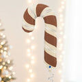 Chocolate Brown Candy Cane Foil Balloon - 41"