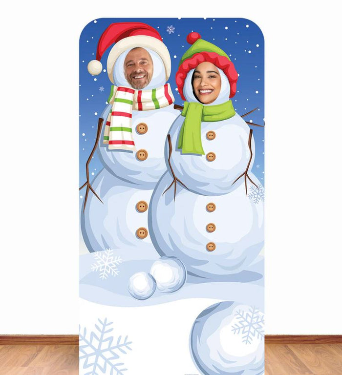 Christmas Snowmen Stand-in Photo Prop - 1.86m