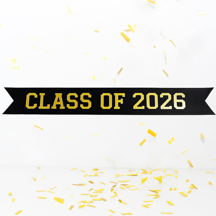 Class of 2026 Graduation Satin Ribbon Banner - 1m