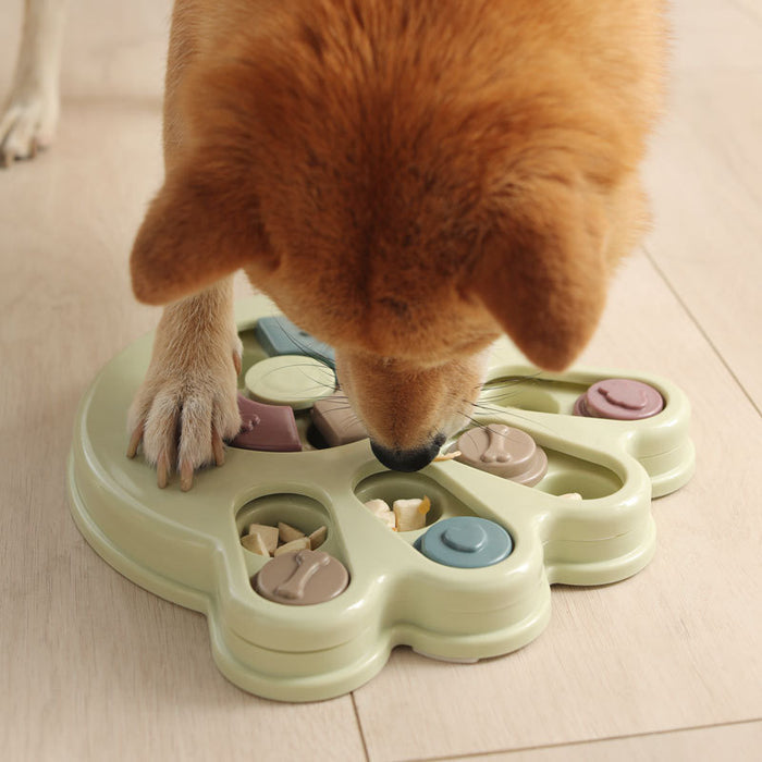 Claw Print Dog Toy, Pet Puzzle Slow Food Toy