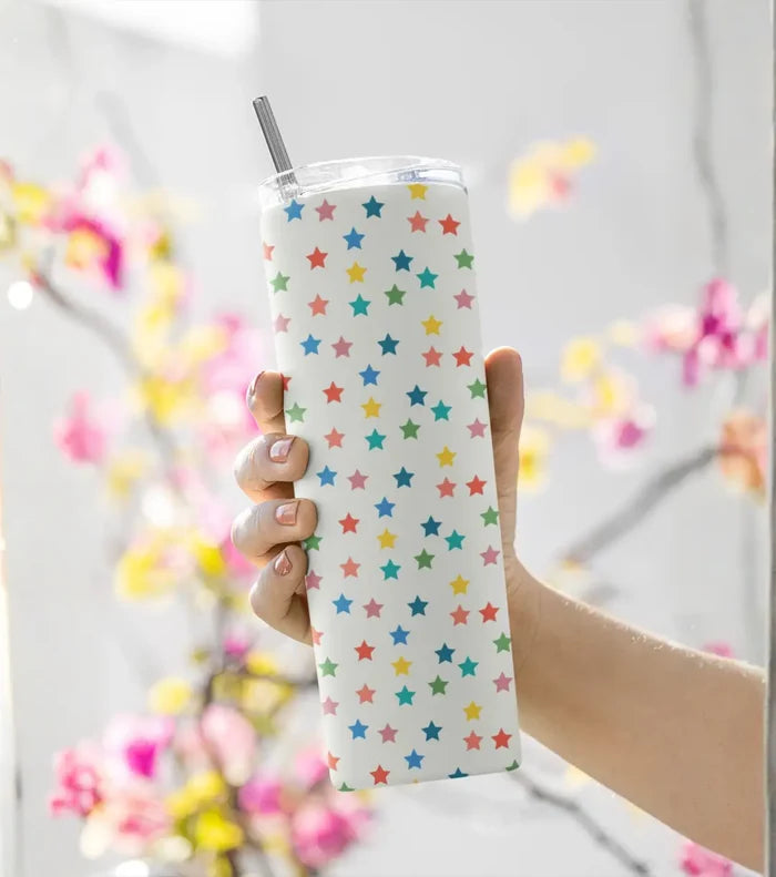 Colorfull Star Stainless Steel Tumbler – 591 ml