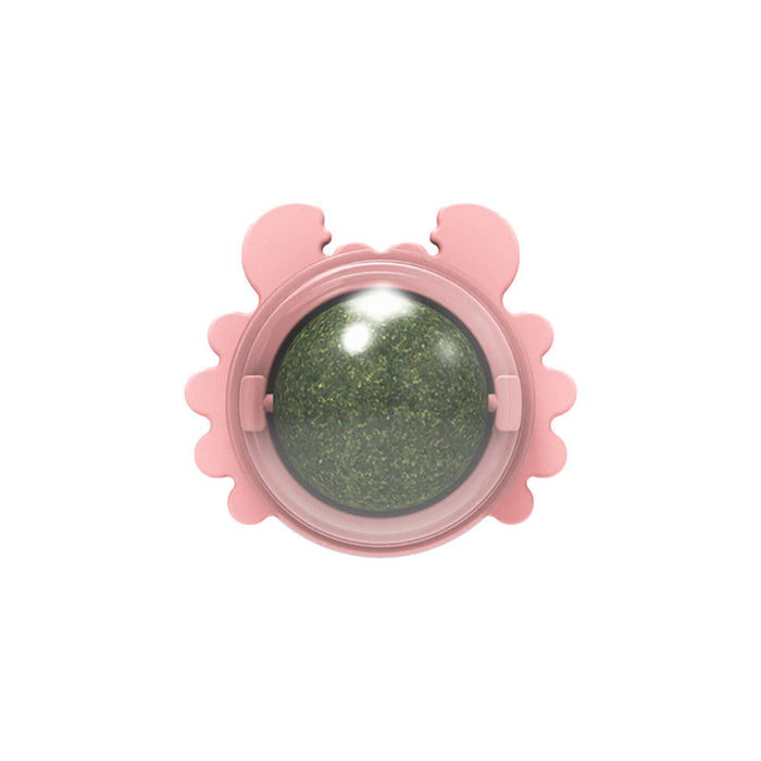 Crab Shaped Catnip Rotating Ball, Molar Teeth Cleaning Interactive Cat Toy