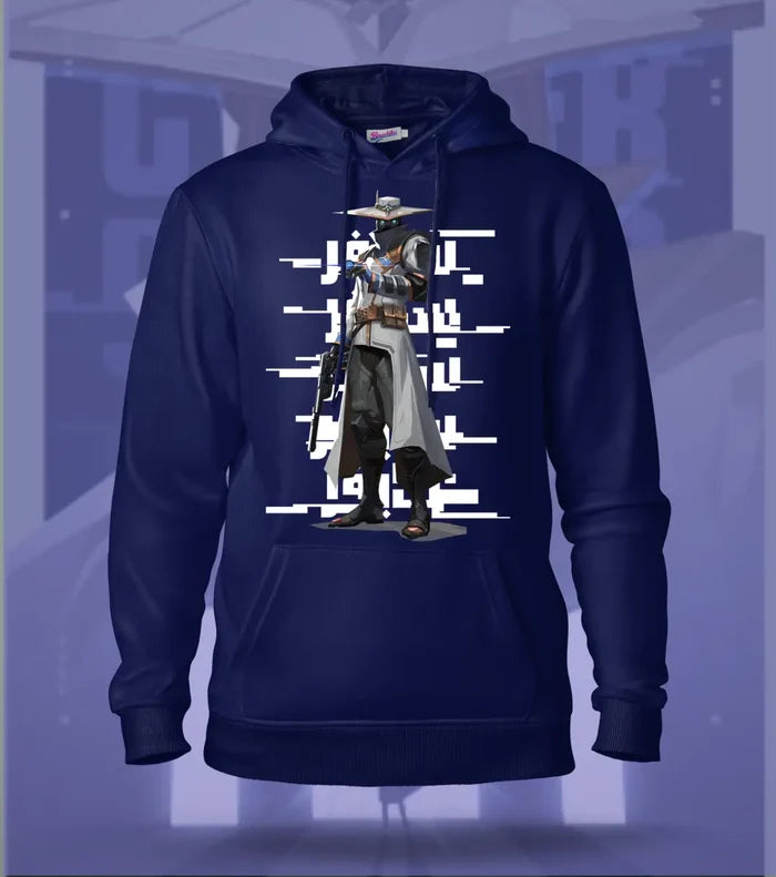 Cypher | Valorant – Silent Watch Regular Hoodie - Navy / XS - Valorant