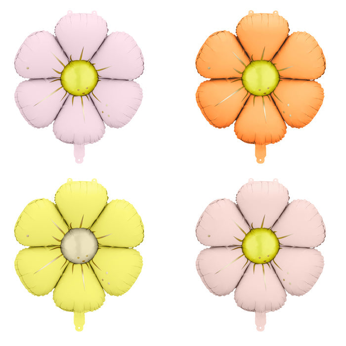 Daisy Foil Balloons - 25" - Pack of 4