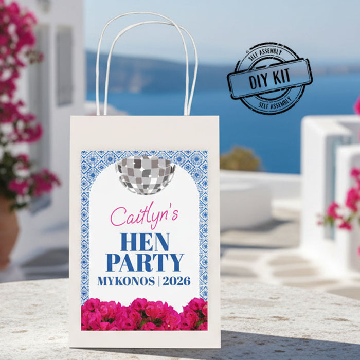 Dancing Queen Personalised Paper Party Bags - Pack of 12