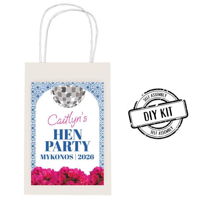 Dancing Queen Personalised Paper Party Bags - Pack of 12