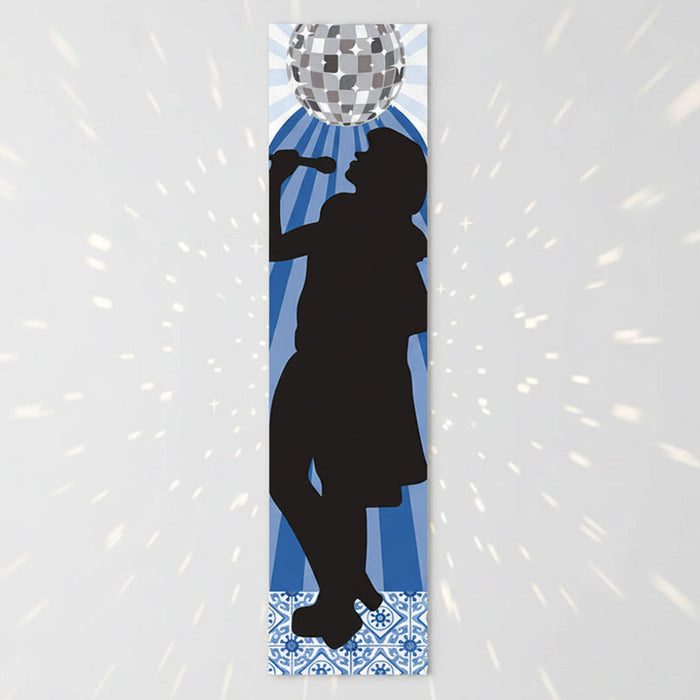 Dancing Queen Silhouette Left Portrait Banner - 30cm x 120cm