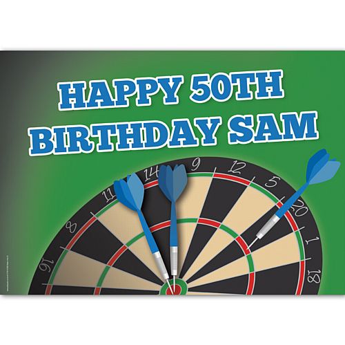 Darts Party Personalised Poster - A3