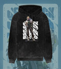 Deadlock – Iron Grip Valorant Acid Wash Hoodie | Premium Gamer Streetwear - Black / XS - Valorant