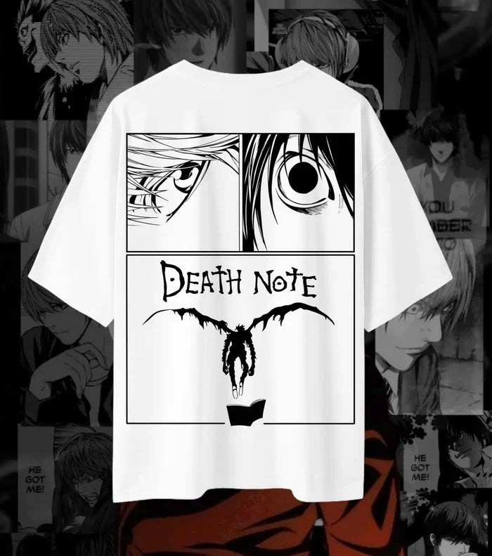 Death Note Ryuk Dual Print Oversized T-Shirt | 240 GSM Premium Anime Tee - 180GSM / S - Death Note