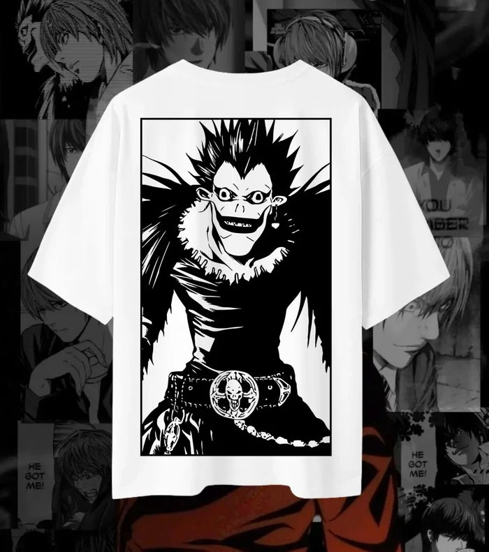 Death Note Ryuk Graphic Oversized Tee | Heavyweight 240 GSM Cotton - 180GSM / S - Death Note