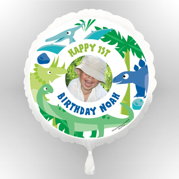 Dinosaur Personalised Photo Balloon (Not Inflated)