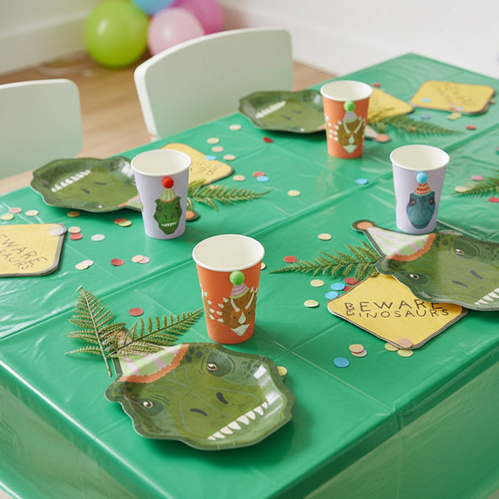 Dinosaur Tableware Pack for 8 with FREE Banner!