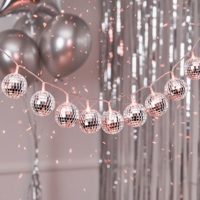 Disco Ball LED Lights - Set of 10 - 1.4m