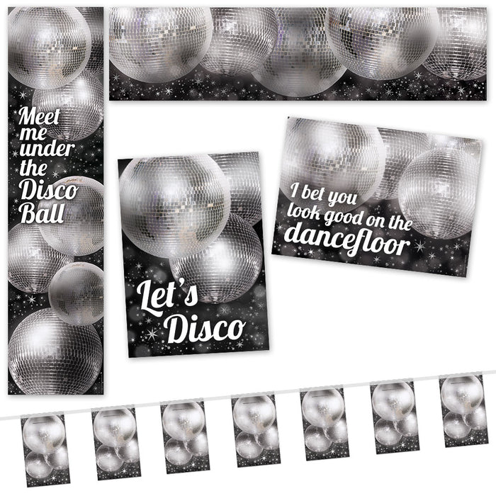 Disco Party Paper Decoration Pack